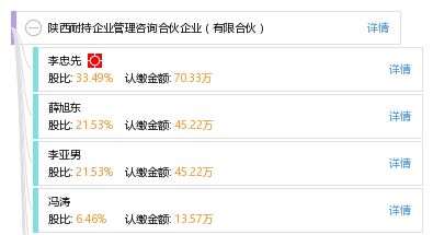 陜西耐持企業(yè)管理咨詢合伙企業(yè) 有限合伙